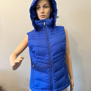 Michael Kors Quilted Down Vest With Hood